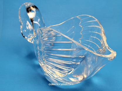 Cristal D’Arques Durand Animals ~ Crystal Clear Swan Open Bowl, Figurine