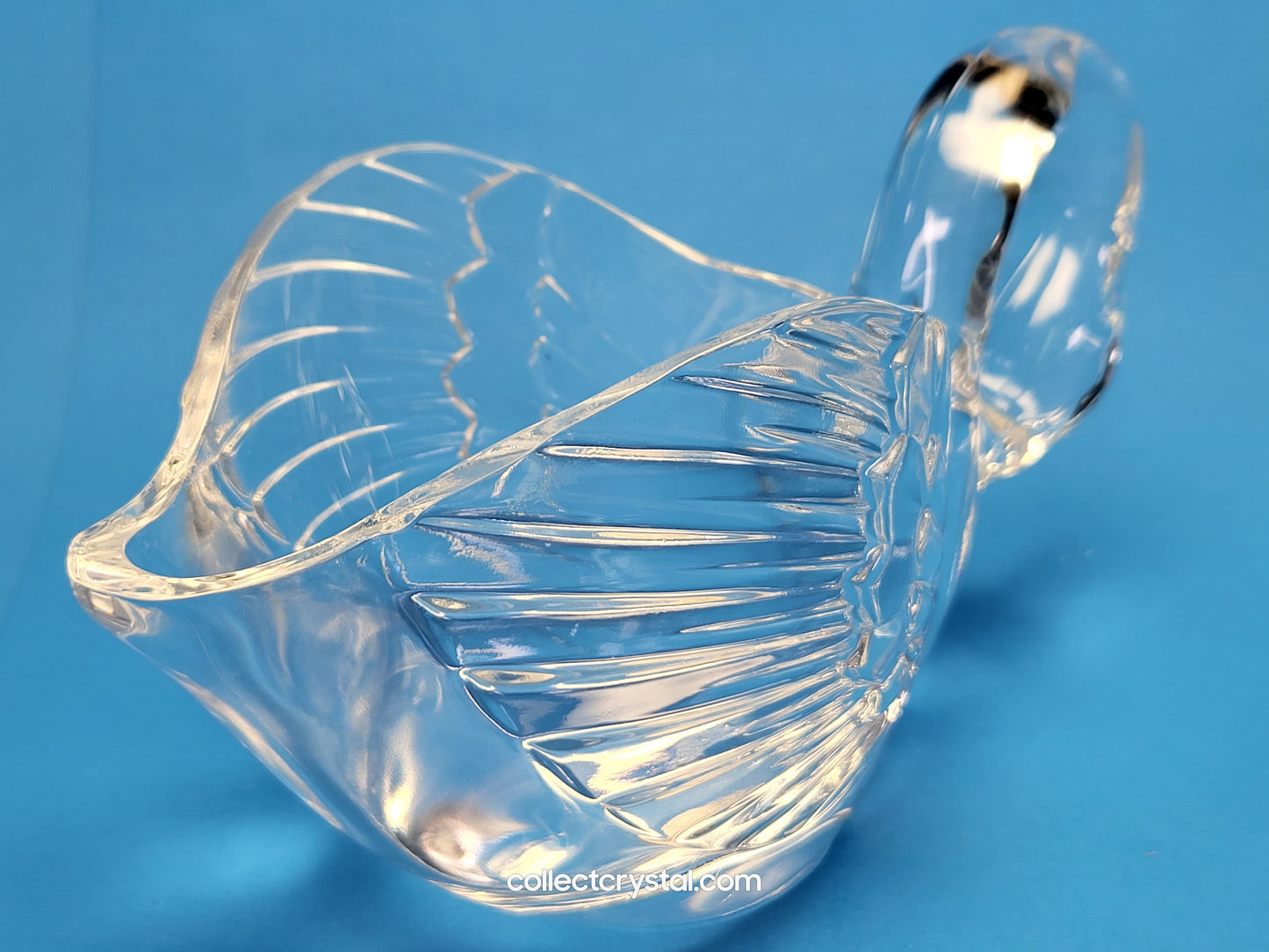 Cristal D’Arques Durand Animals ~ Crystal Clear Swan Open Bowl, Figurine