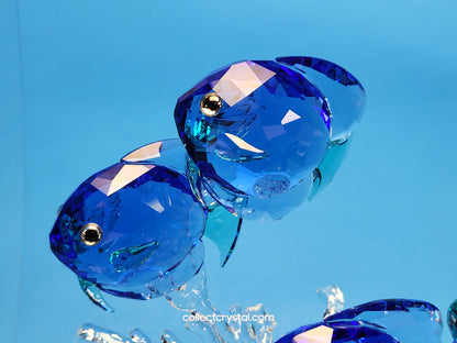 School Of Fish #5493705 Large Blue RARE Discontinued Mib