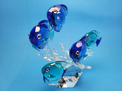 School Of Fish #5493705 Large Blue RARE Discontinued Mib