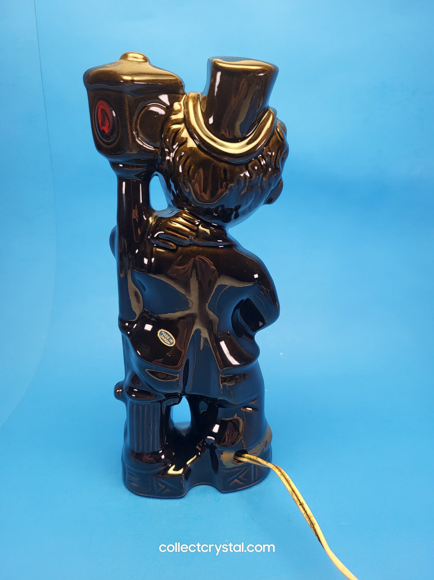 Drunk Hobo Clown Leaning On Light Lamp Post w/ Light Up Nose Works from 1950s