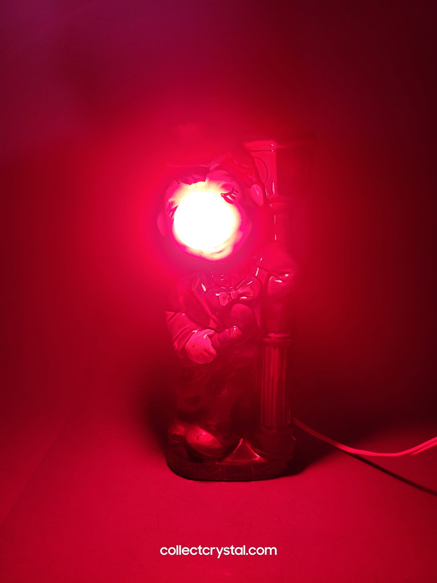 Drunk Hobo Clown Leaning On Light Lamp Post w/ Light Up Nose Works from 1950s