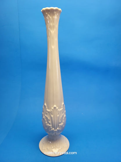 Lenox glass bud vase Florentine Collection Acanthus Leaf 11"