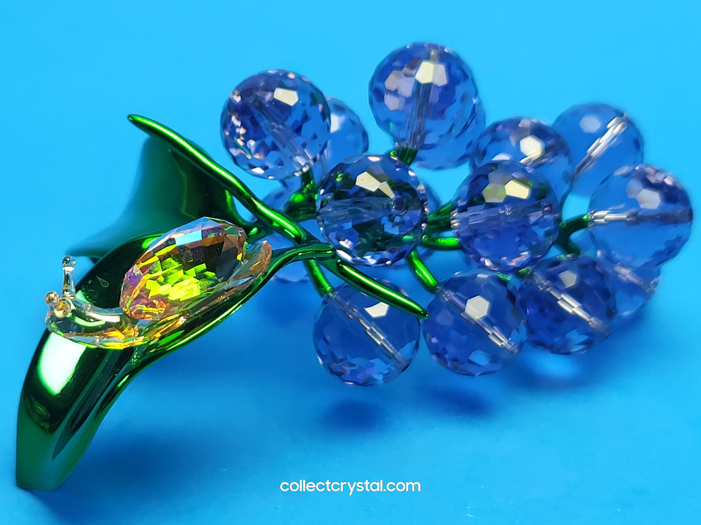 Idyllia Snail and Blueberries # 5667549 Crystal Figurine