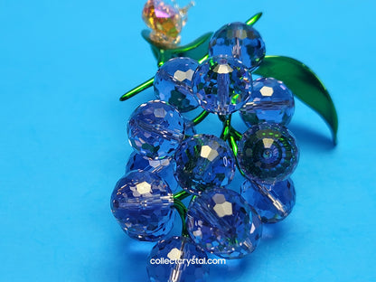Idyllia Snail and Blueberries # 5667549 Crystal Figurine
