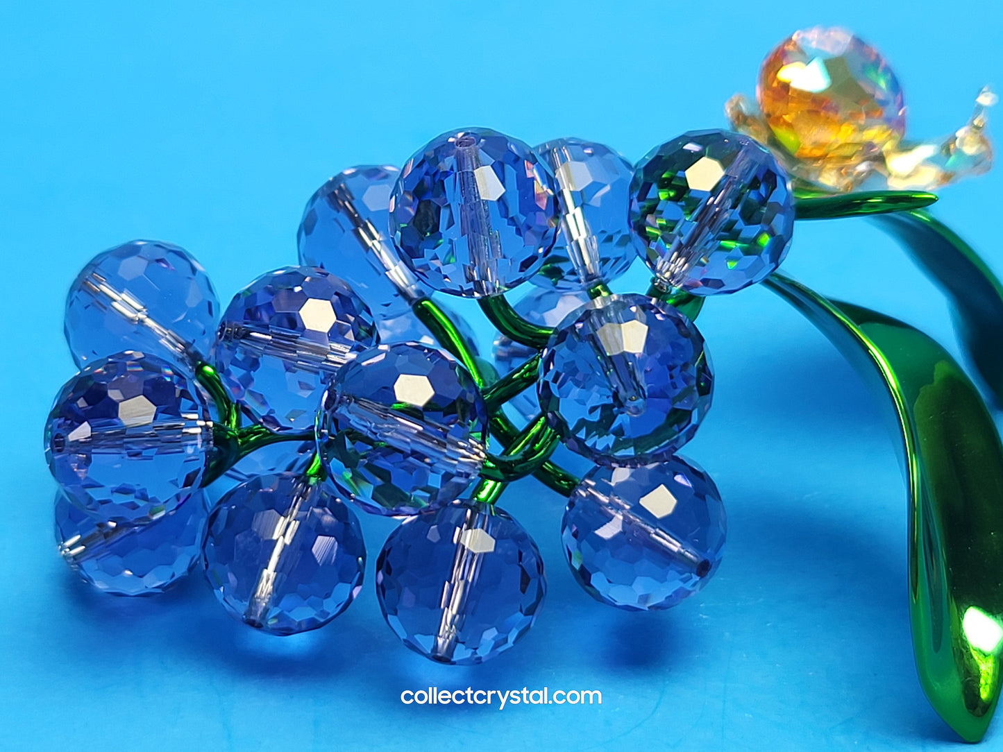 Idyllia Snail and Blueberries # 5667549 Crystal Figurine