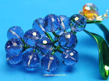 Idyllia Snail and Blueberries # 5667549 Crystal Figurine