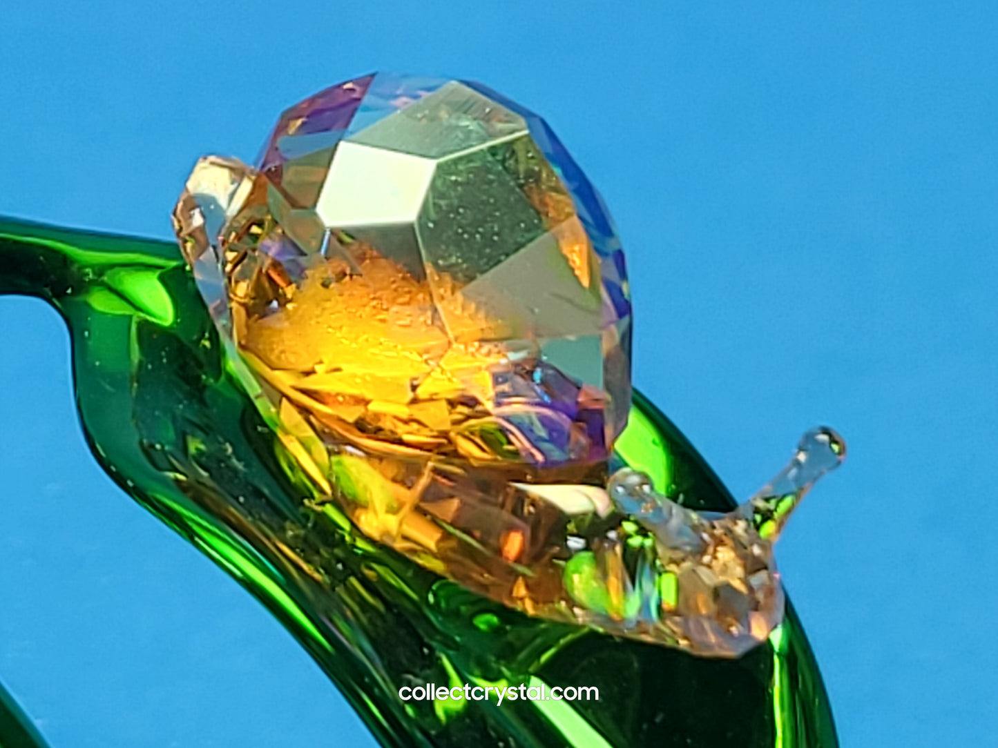 Idyllia Snail and Blueberries # 5667549 Crystal Figurine