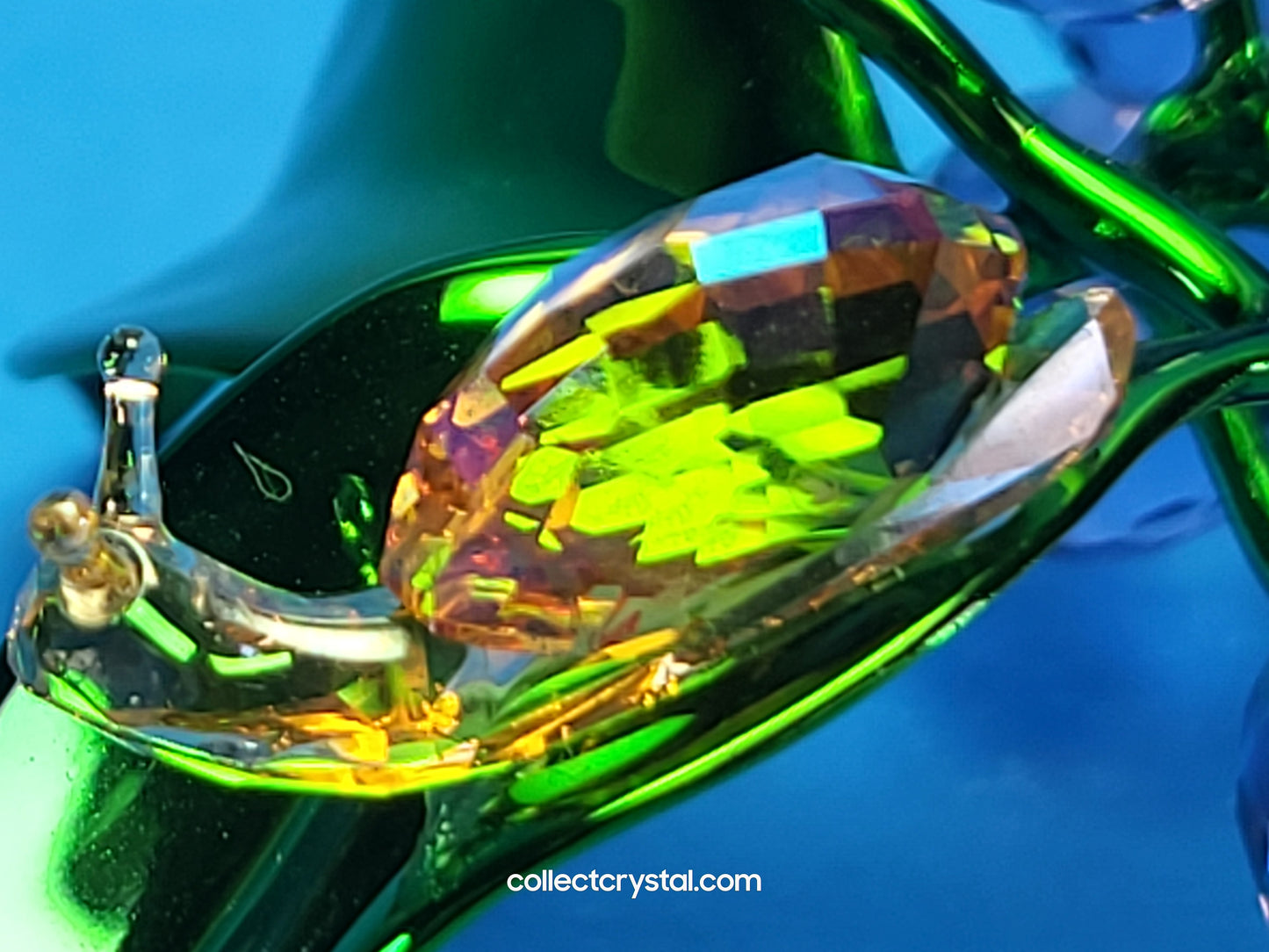 Idyllia Snail and Blueberries # 5667549 Crystal Figurine