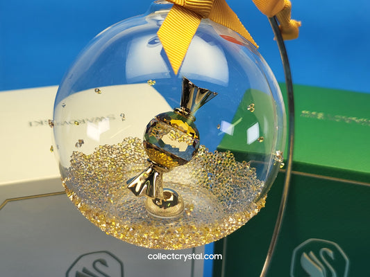 HOLIDAY CHEERS – DULCIS BALL ORNAMENT YELLOW # 5688315
