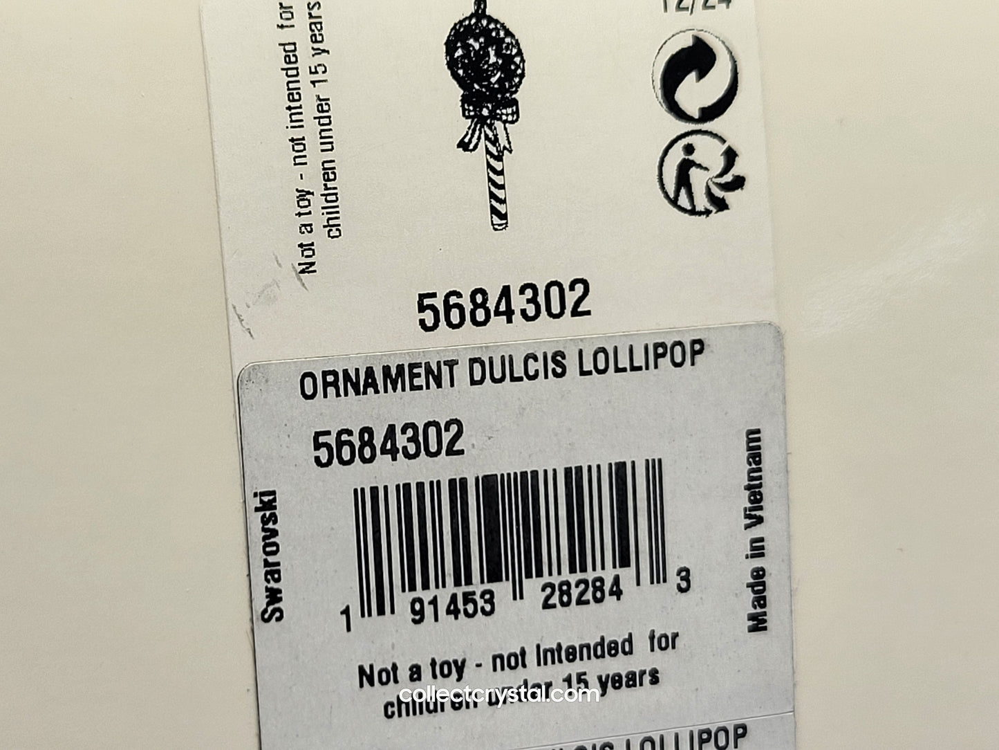 HOLIDAY CHEERS – DULCIS LOLLIPOP ORNAMENT 5684302