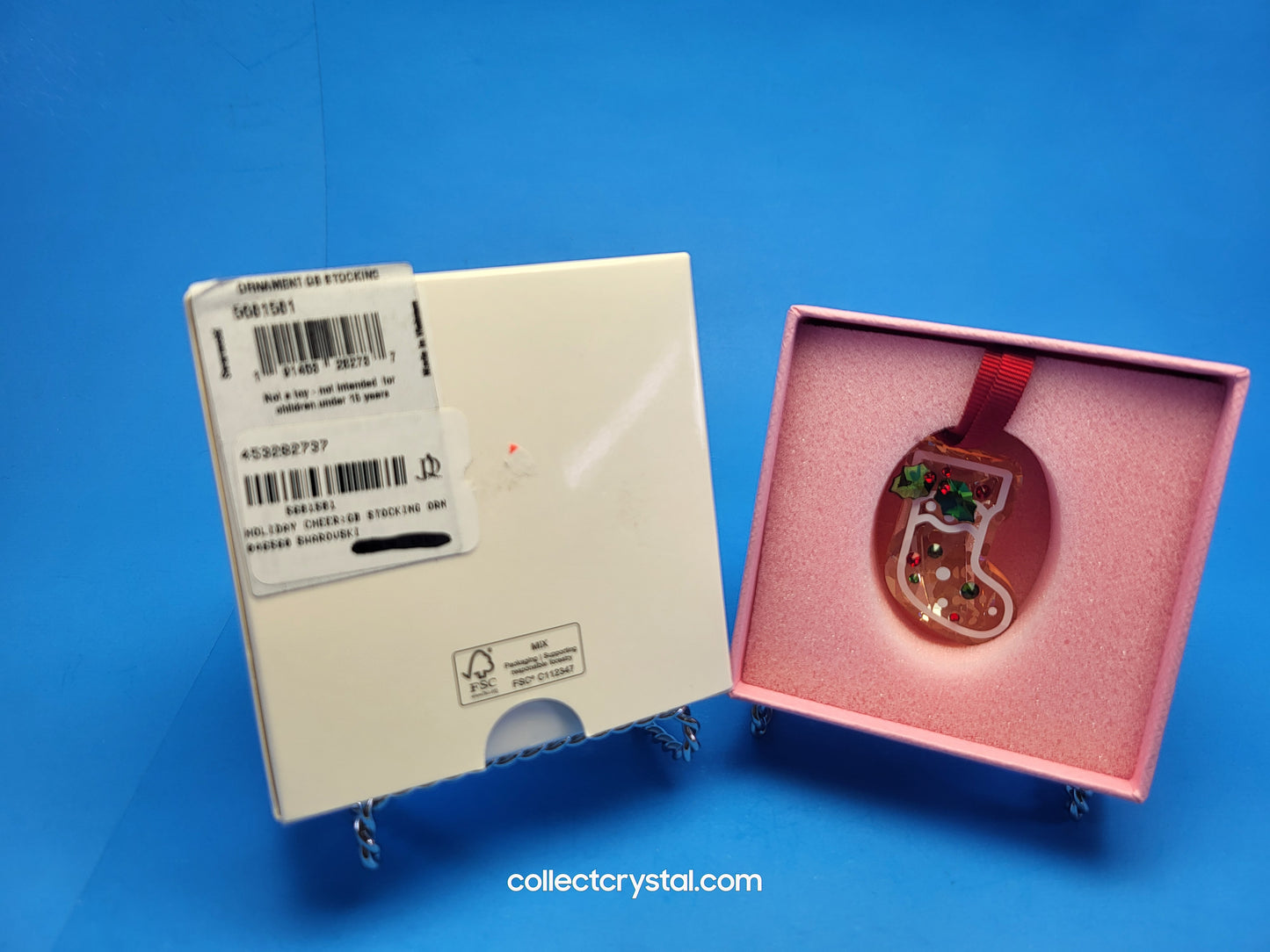 SWAROVSKI HOLIDAY CHEERS – GINGERBREAD STOCKING ORNAMENT 5681581