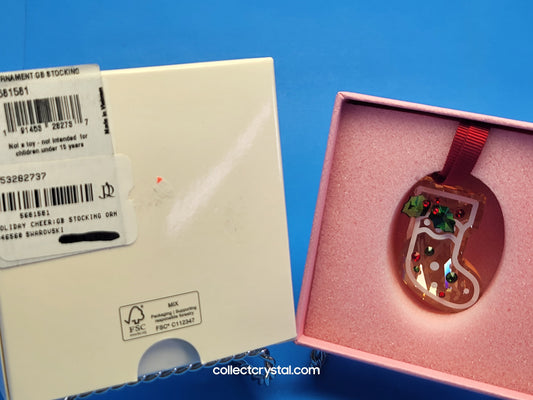 SWAROVSKI HOLIDAY CHEERS – GINGERBREAD STOCKING ORNAMENT 5681581