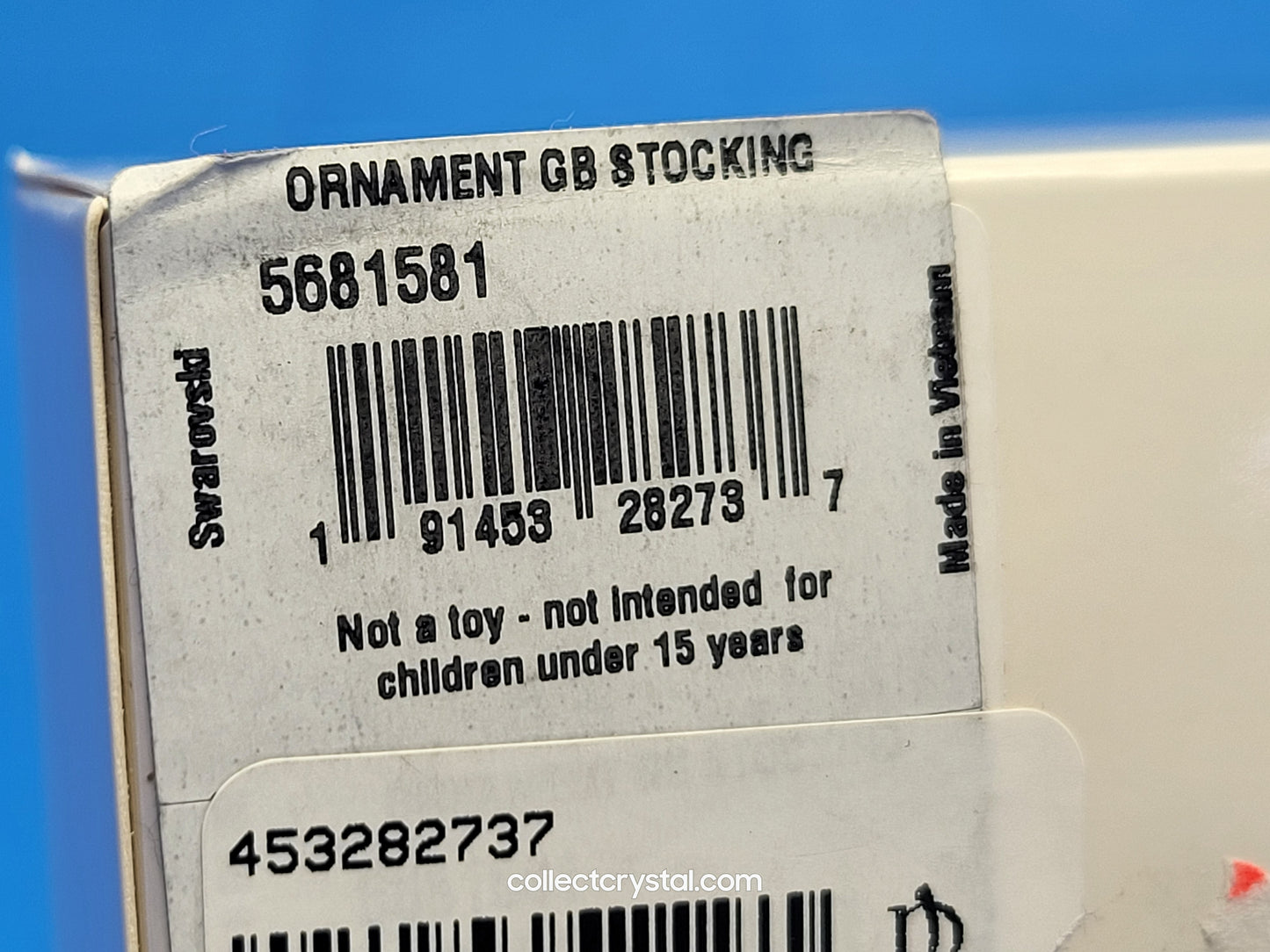 SWAROVSKI HOLIDAY CHEERS – GINGERBREAD STOCKING ORNAMENT 5681581