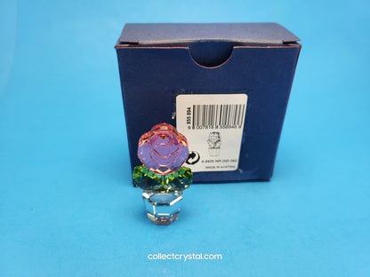 Happy Flowers Small Pink Rose In Clear Pot 855894