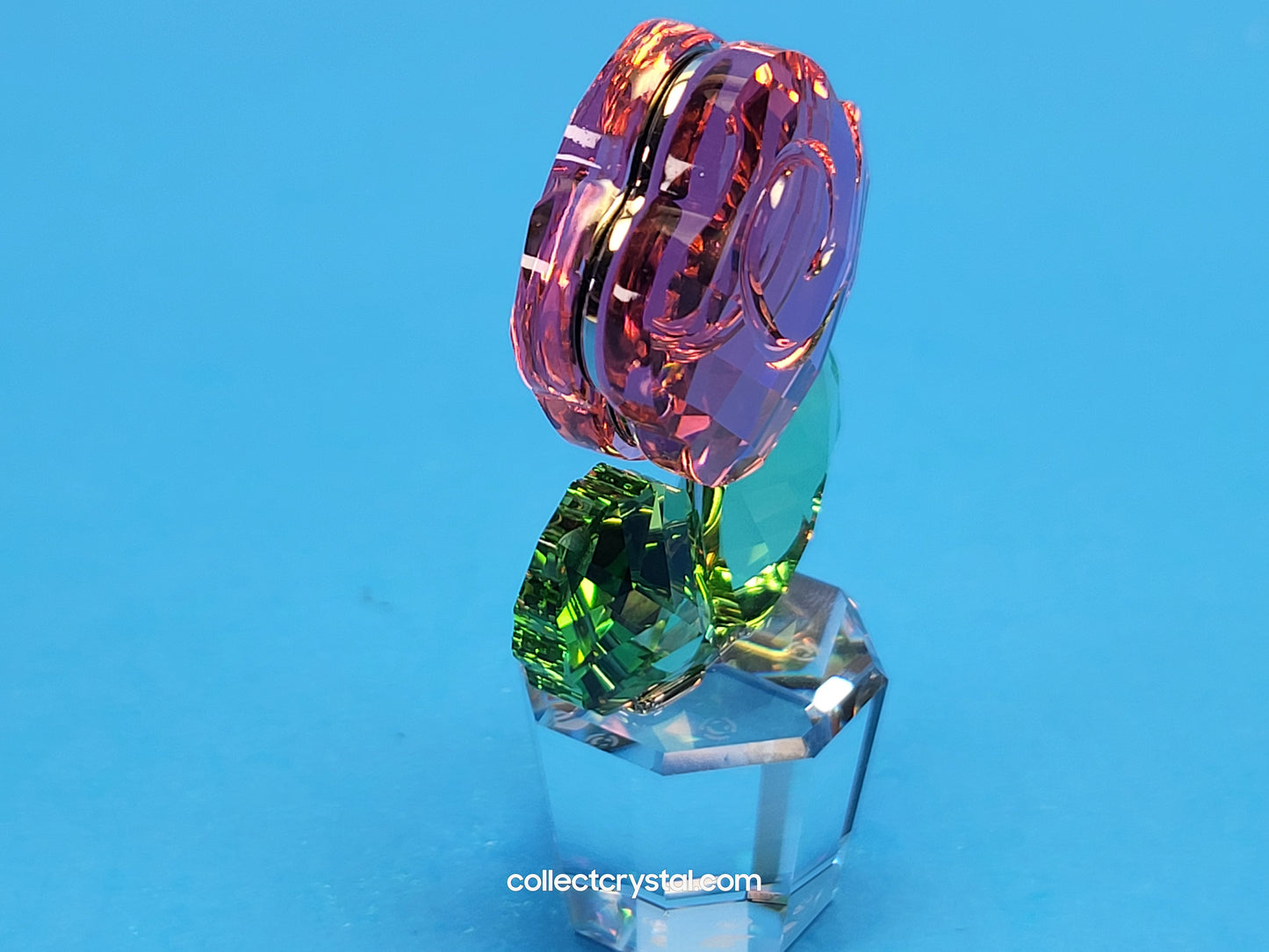 Happy Flowers Small Pink Rose In Clear Pot 855894