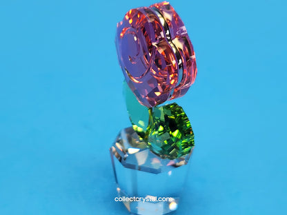 Happy Flowers Small Pink Rose In Clear Pot 855894