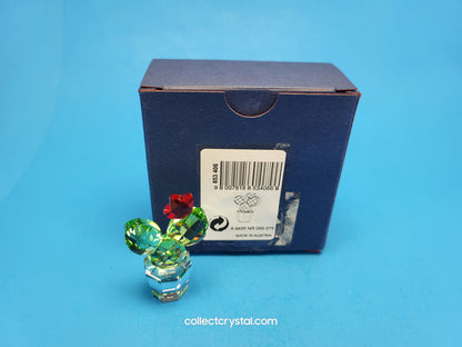 Happy Flower Cactus # 853406 Clear Pot Green Cactus w/ Red Flower