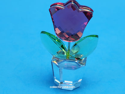 PINK TULIP HAPPY FLOWERS DREAMS in clear pot  # 657111 MIB small fig