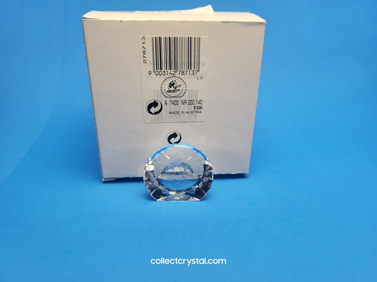 SCS MASQUERADE 2001 Event Paperweight HARLEQUIN 40 mm Disc Small