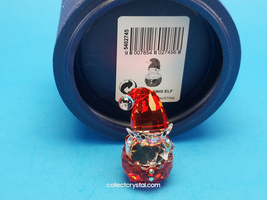 Rocking Elf # 5402745 Crystal Figurine Christmas