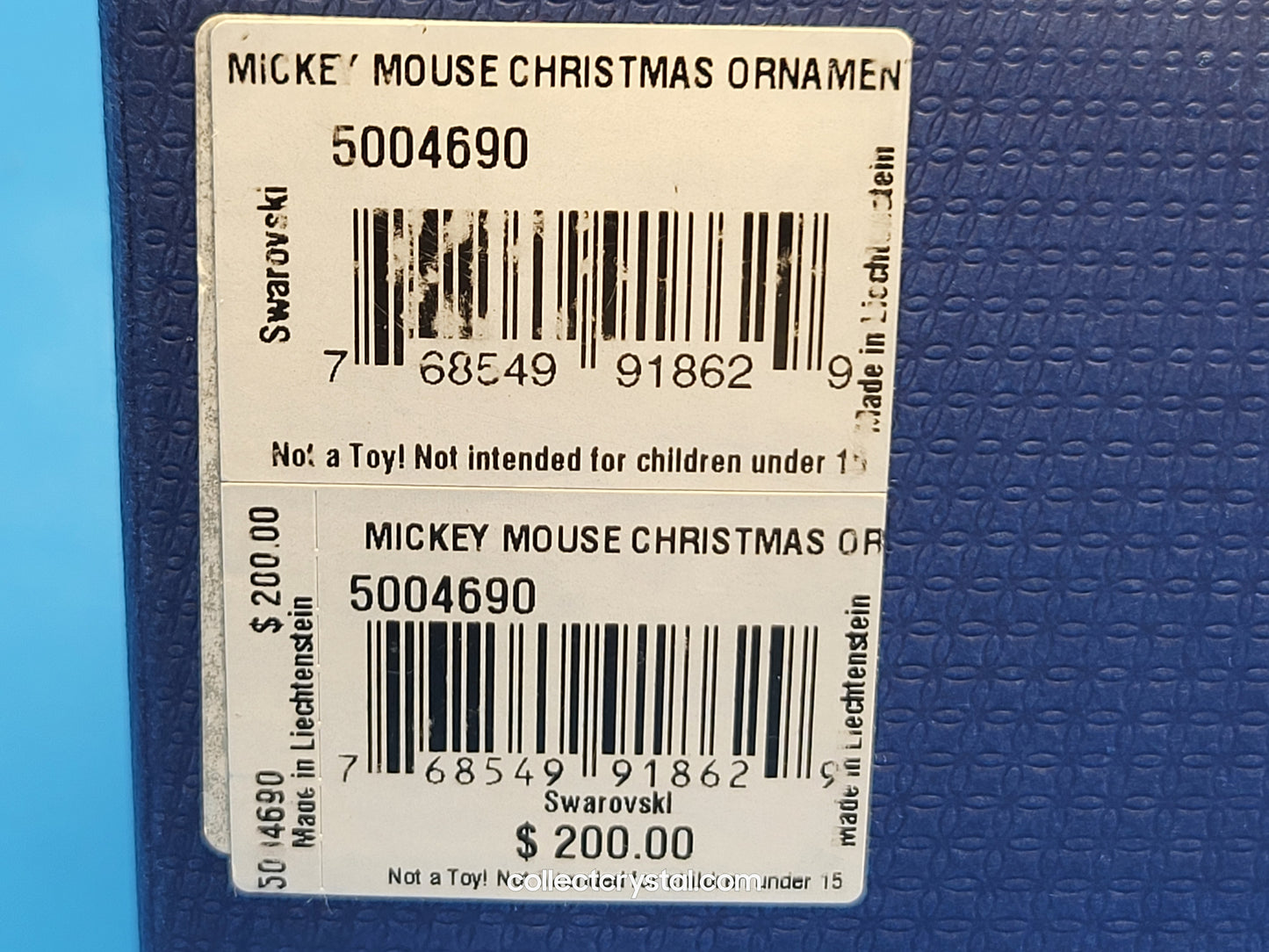 Disney Mickey Mouse Santa Ornament MIB # 5004690