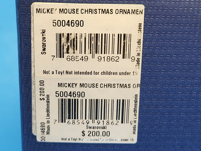 Disney Mickey Mouse Santa Ornament MIB # 5004690