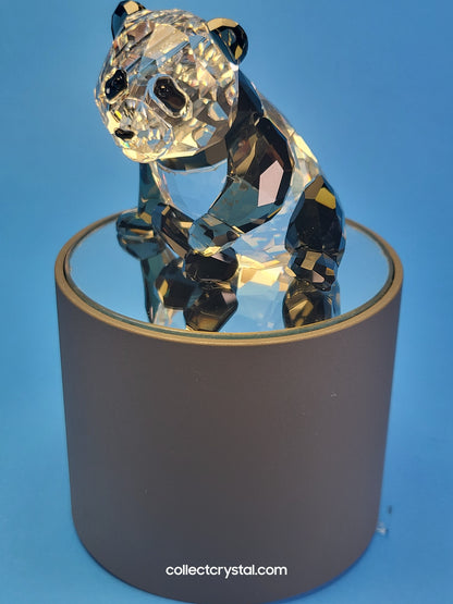 Grey Round Battery Operated Display Stand
