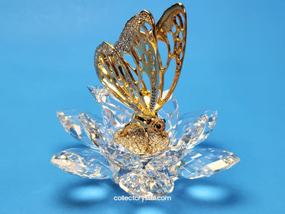 In Flight Gold Butterfly Flower # 7551 NR 100 or # 7551 100 000 MIB