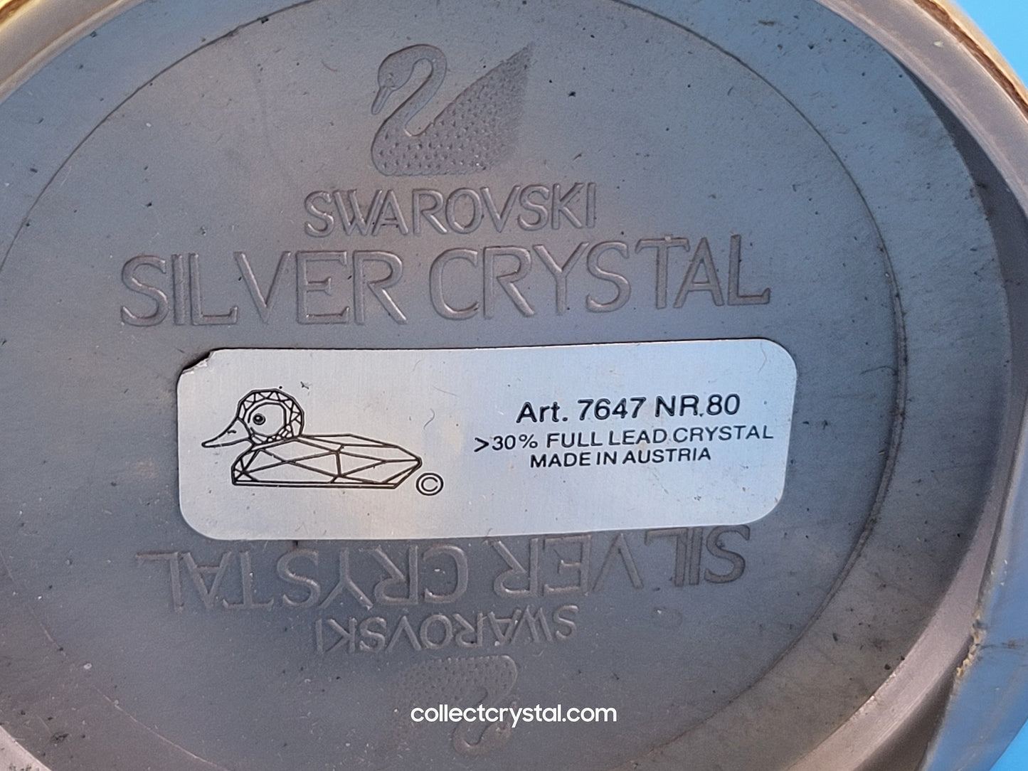 Mallard Duck frosted bill Crystal LARGE (3.5 In.)  MIB 012723