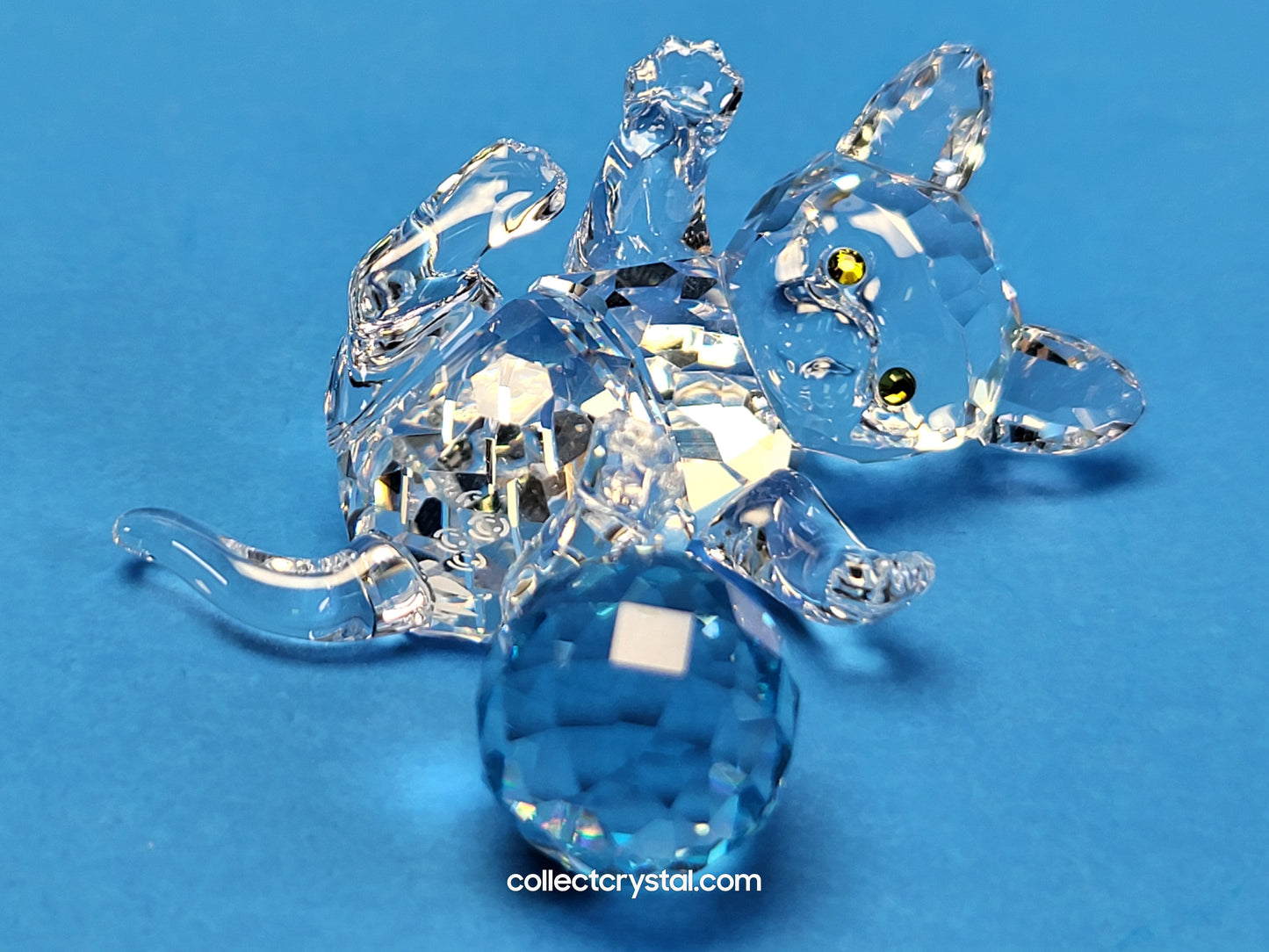 KITTEN LYING with blue ball of wool # 631857 CAT