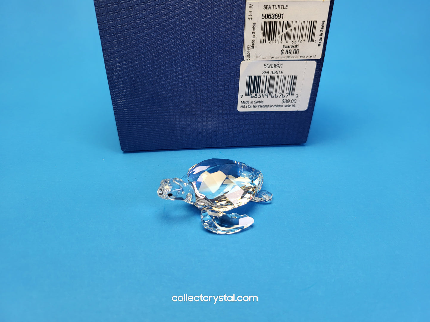 Sea Turtle Tortoise # 5063691 Mint In Box, Crystal Figurine