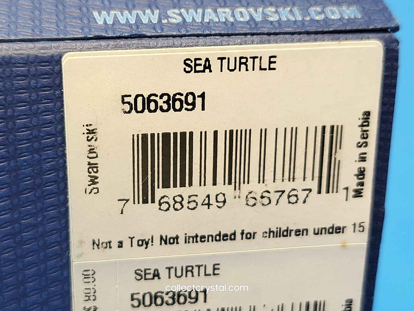 Sea Turtle Tortoise # 5063691 Mint In Box, Crystal Figurine