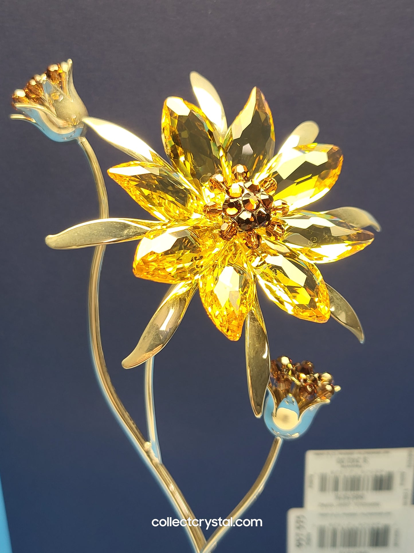 Paradise Flowers - Darigold Light Topaz Flower Figurine # 957575