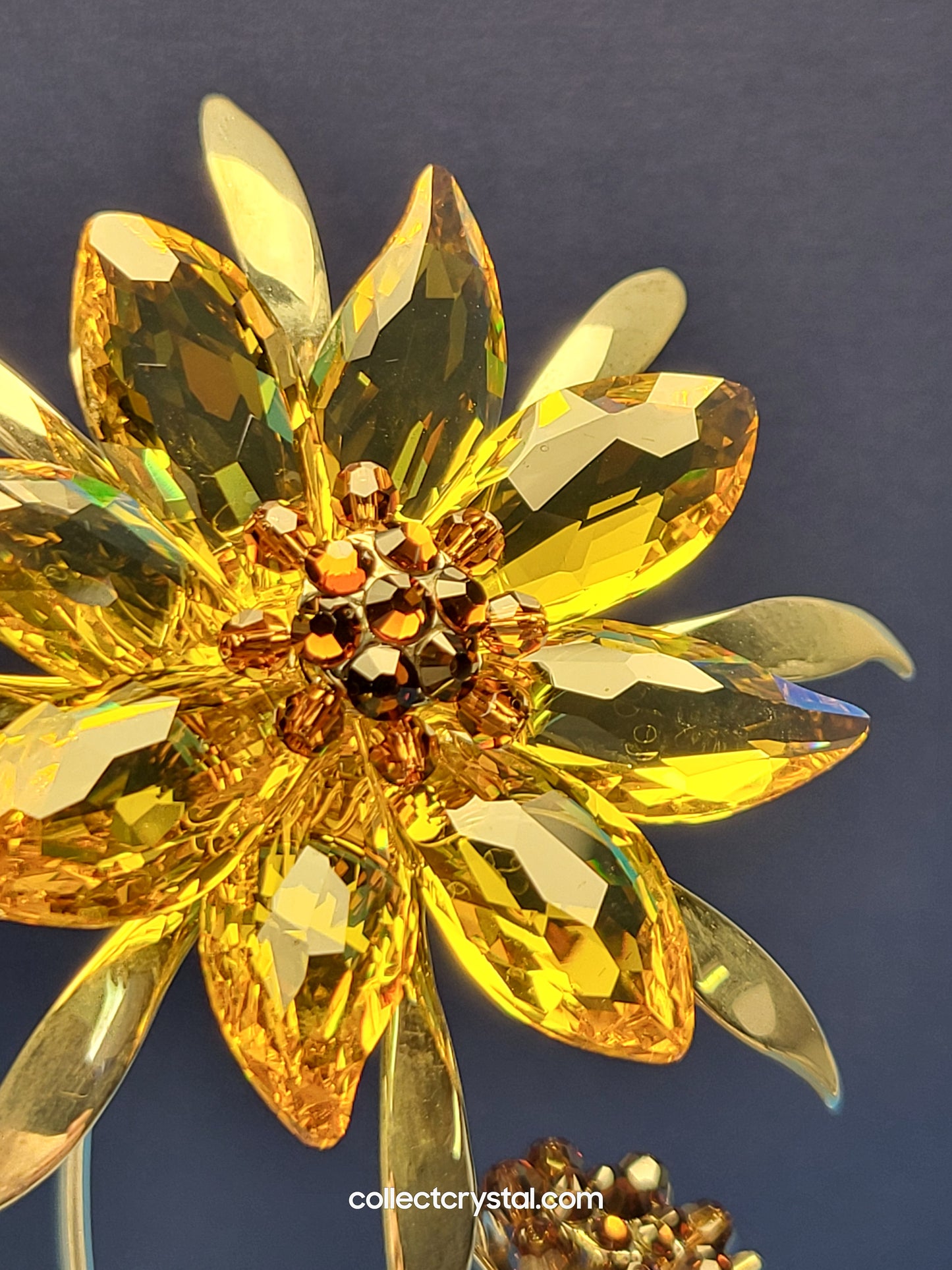 Paradise Flowers - Darigold Light Topaz Flower Figurine # 957575