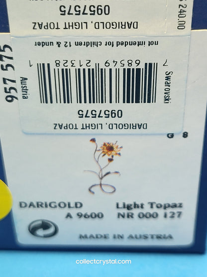 Paradise Flowers - Darigold Light Topaz Flower Figurine # 957575