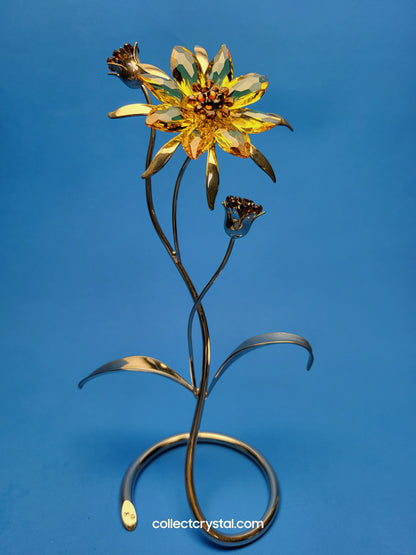 Paradise Flowers - Darigold Light Topaz Flower Figurine # 957575