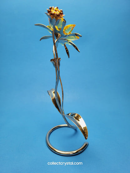 Paradise Flowers - Darigold Light Topaz Flower Figurine # 957575
