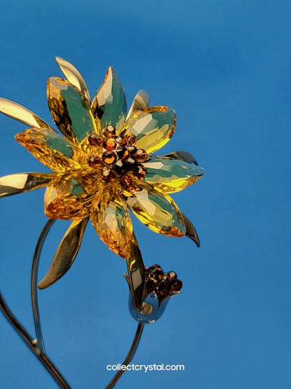 Paradise Flowers - Darigold Light Topaz Flower Figurine # 957575