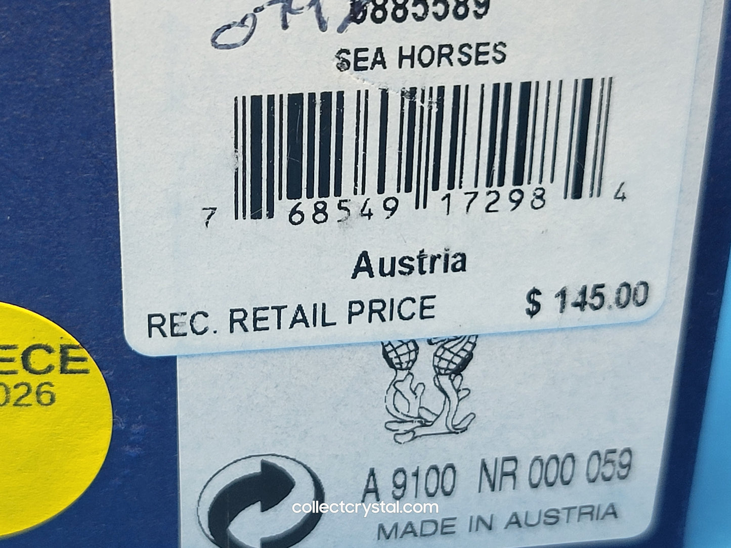 SEA HORSES / SEAHORSES 885589 on blue coral