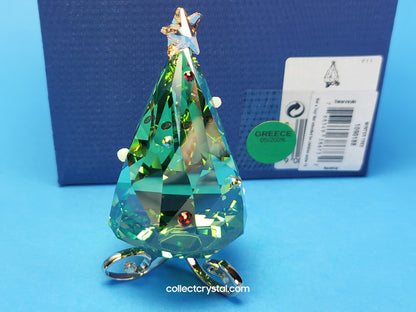 Winter Decorated Christmas Tree # 1090188 rhodium stand Figurine