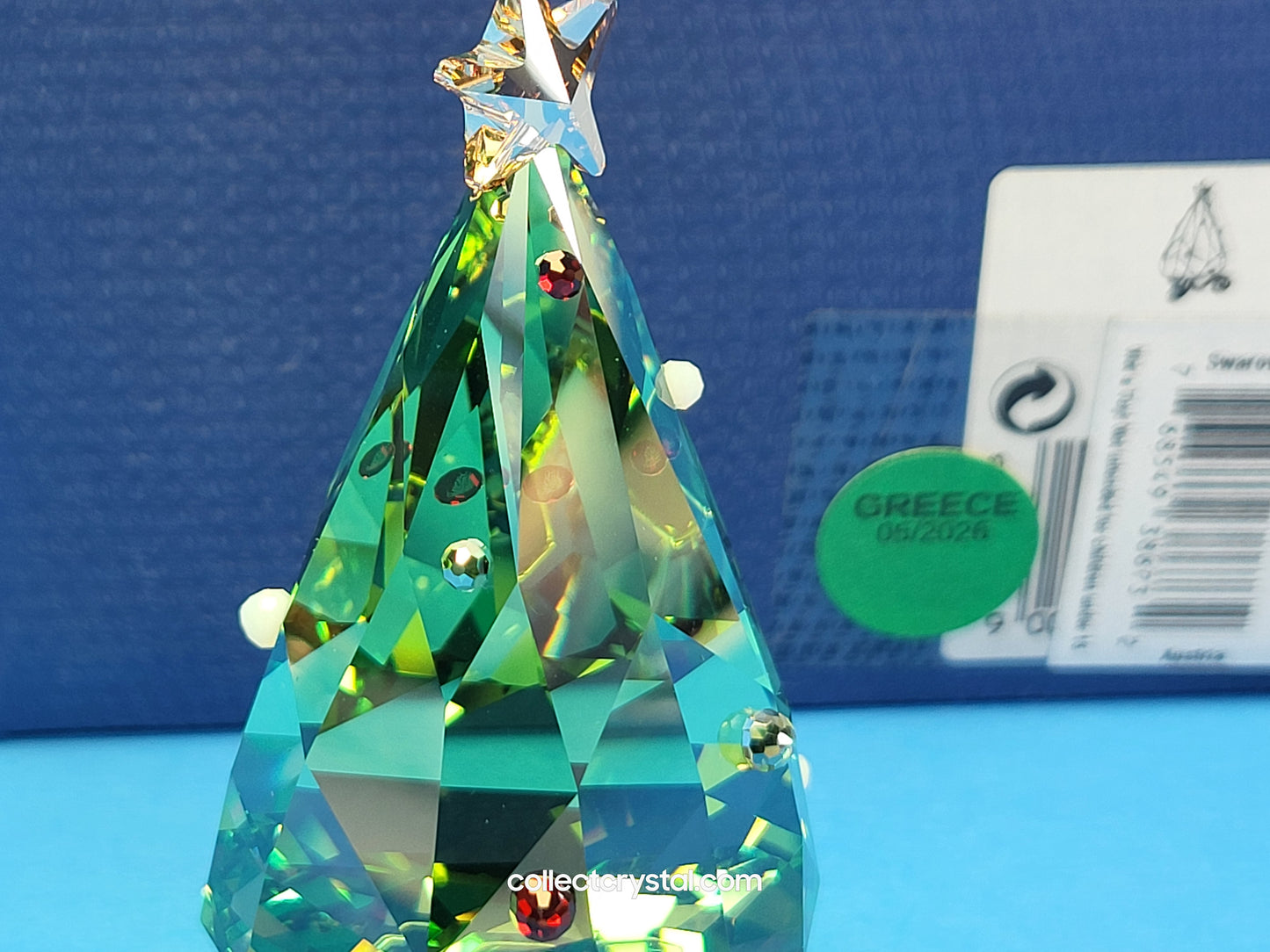 Winter Decorated Christmas Tree # 1090188 rhodium stand Figurine