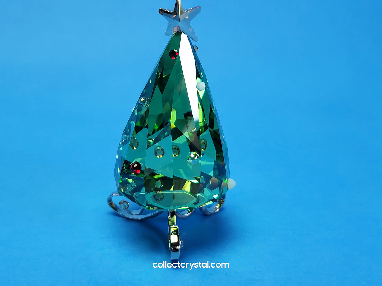 Winter Decorated Christmas Tree # 1090188 rhodium stand Figurine