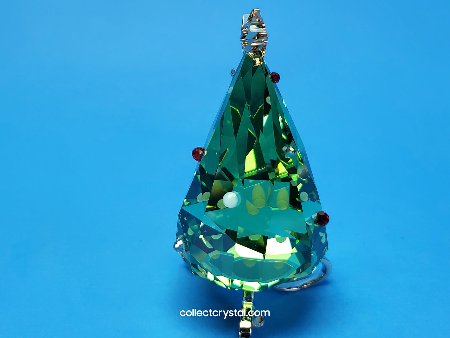 Winter Decorated Christmas Tree # 1090188 rhodium stand Figurine
