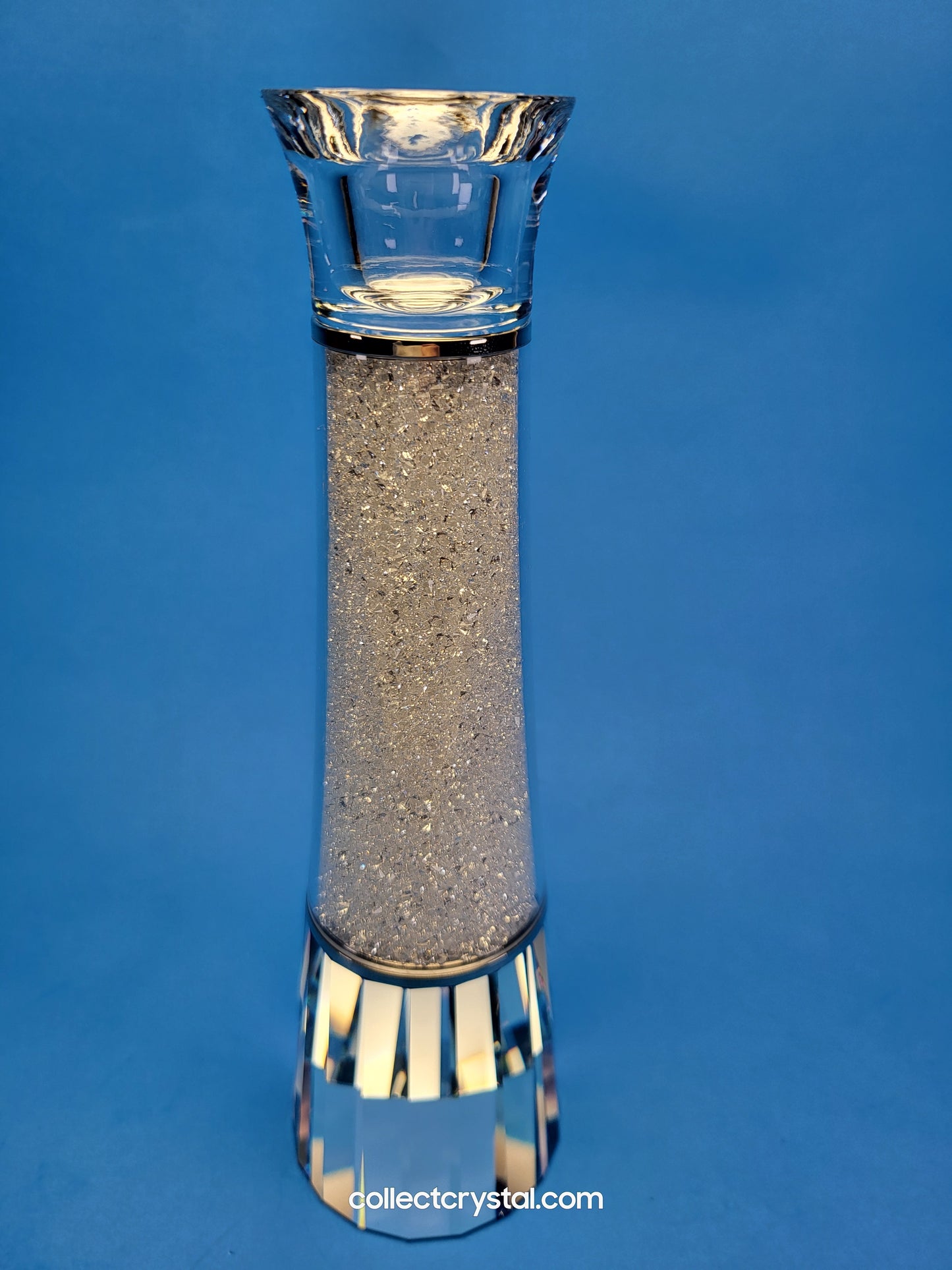 CRYSTALLINE CANDLESTICK Candle Holder # 1025323 Filled w crystals