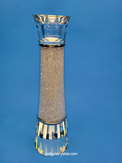 CRYSTALLINE CANDLESTICK Candle Holder # 1025323 Filled w crystals