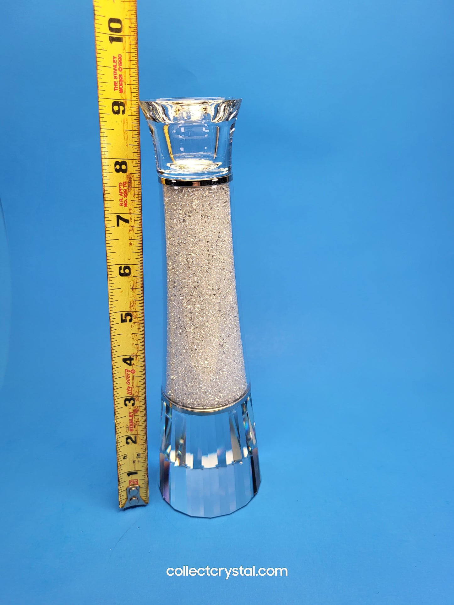 CRYSTALLINE CANDLESTICK Candle Holder # 1025323 Filled w crystals