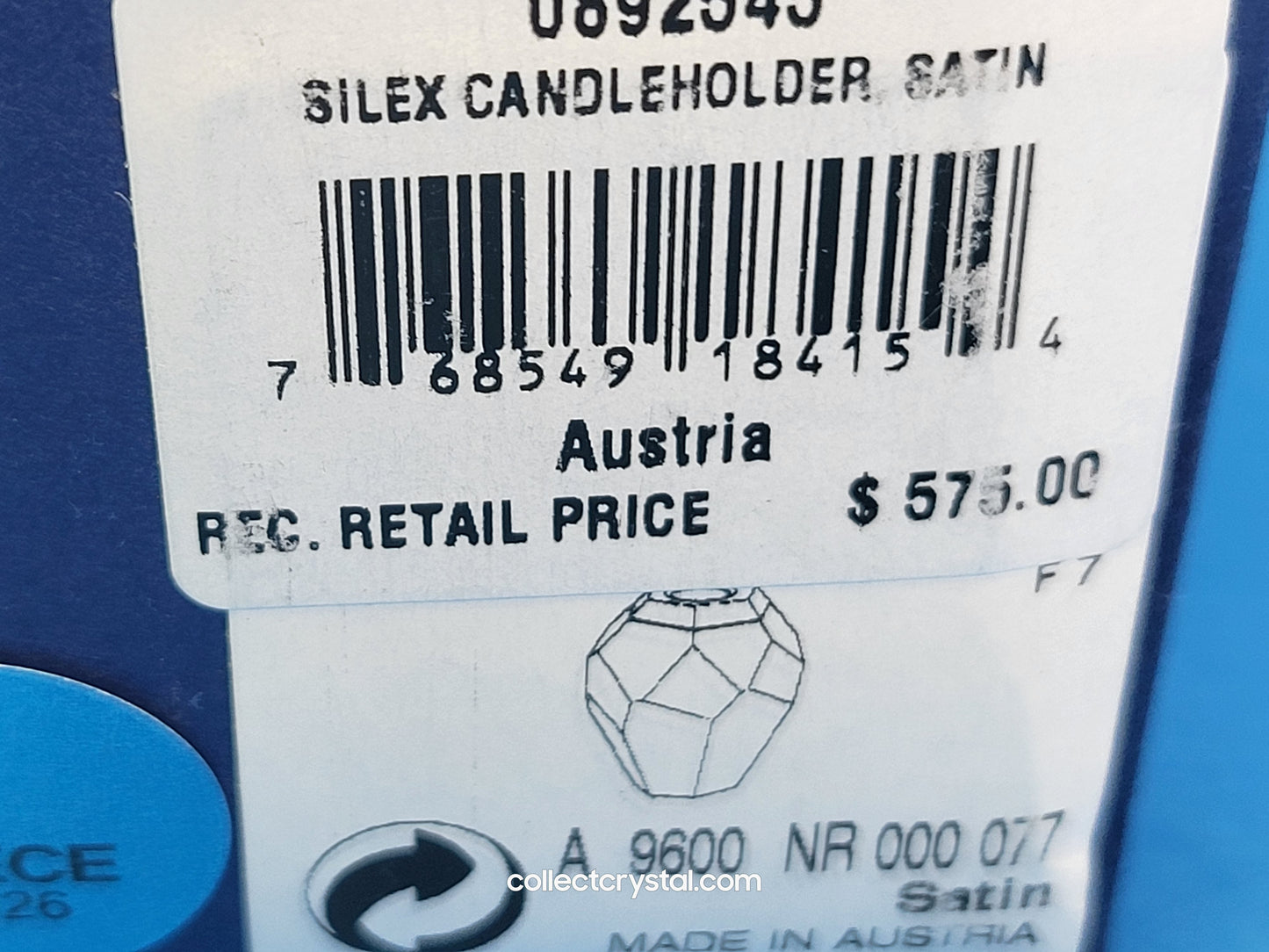 Giftware - CANDLEHOLDER – SILEX SATIN 892545