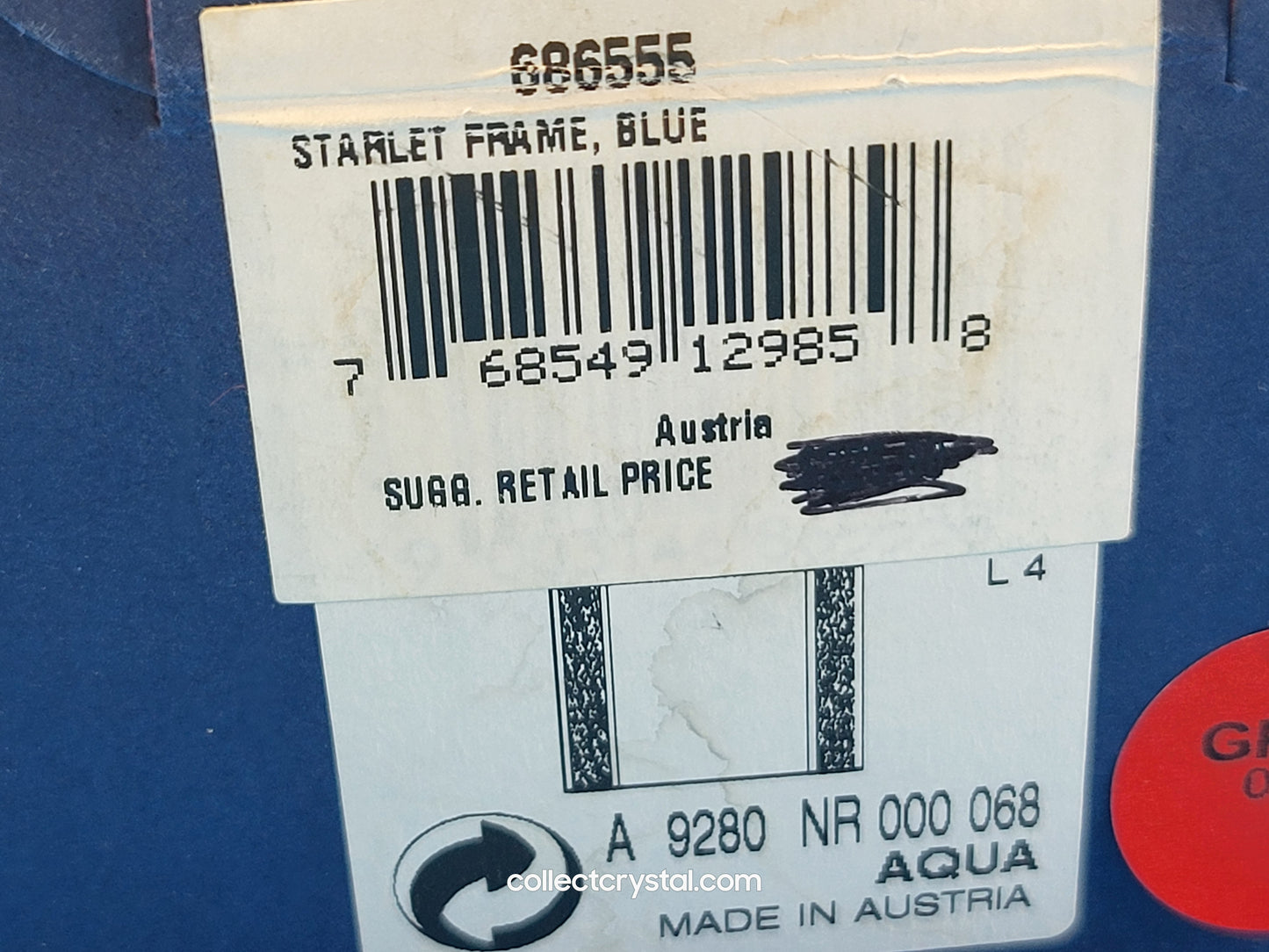 Giftware - PICTURE FRAME – STARLET BLUE MEDIUM 686555
