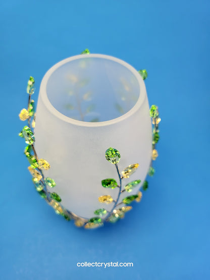 VASE – LEAVES JONQUIL # 660733 ONLY ONE LISTED SO HARD TO FIND